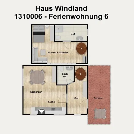 Haus Windland 6 Appartement Dranske
